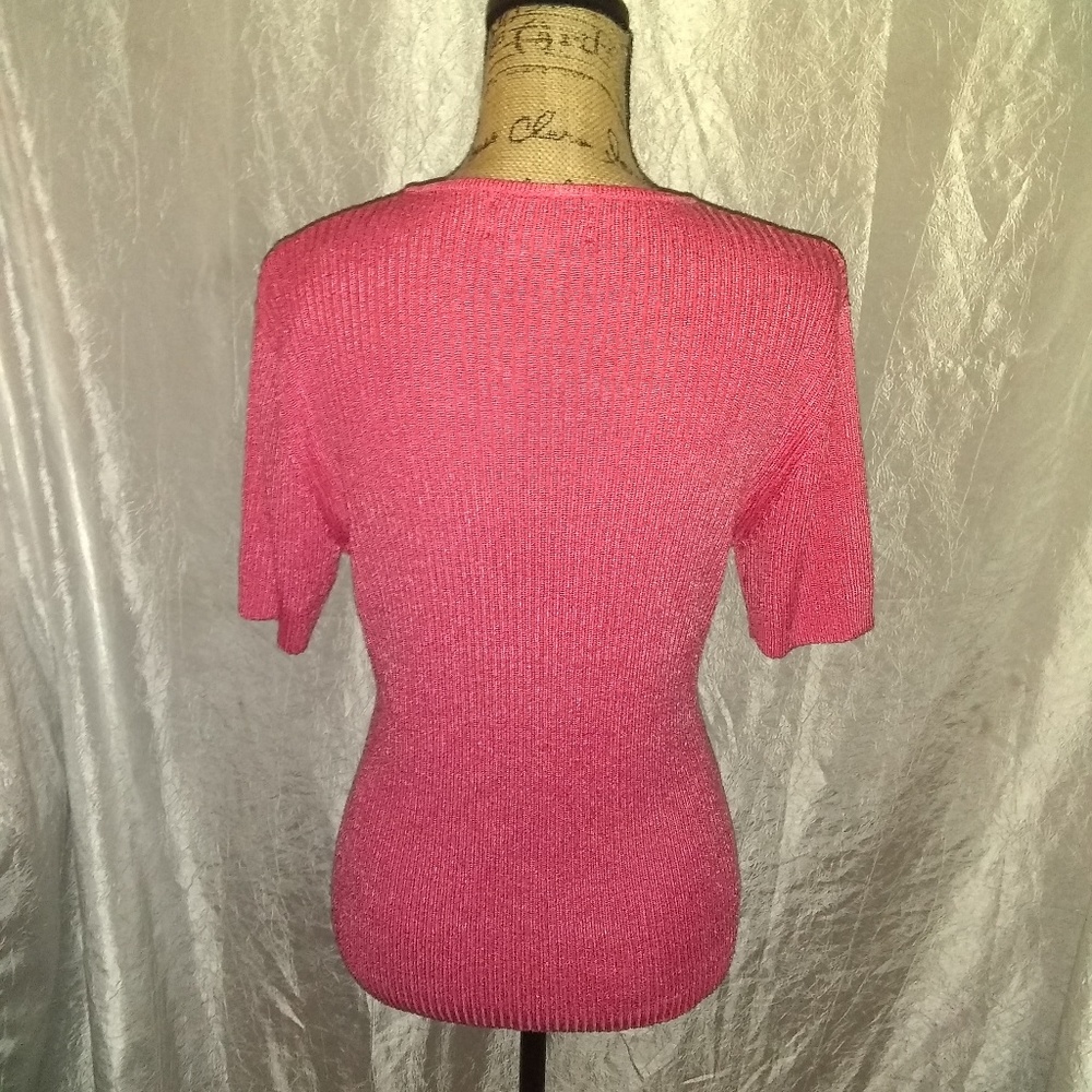 Short sleeve sweater blouse - Picture 3 of 4